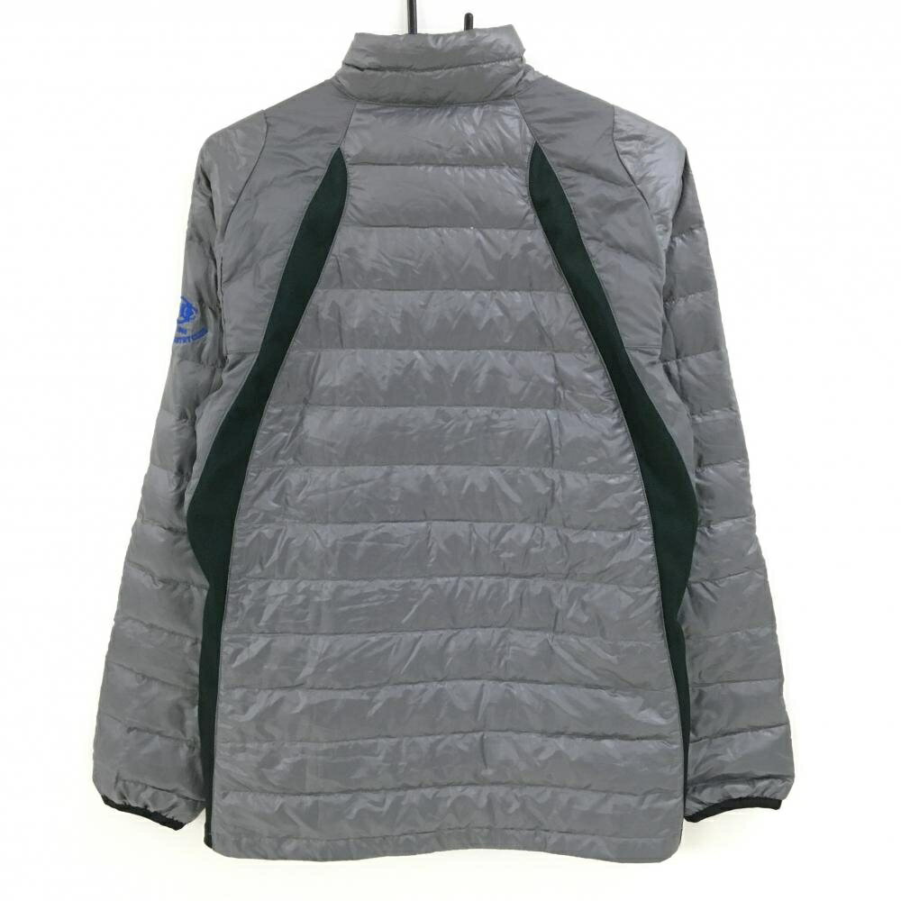 ミズノ ダウンジャケット グレー×ブルー ブレスサーモ OHTONE COUNTRYCLUB メンズ L ゴルフウェア MIZUNO