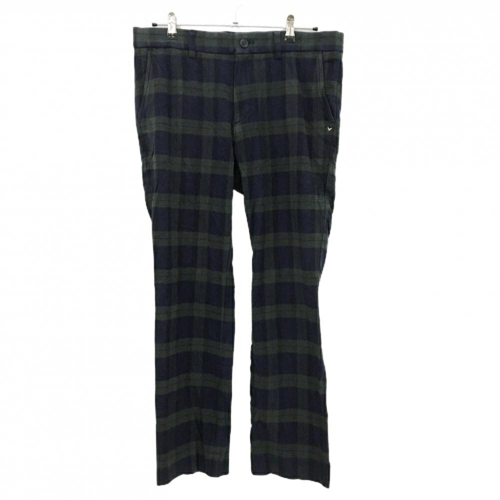 CALLAWAY - [クーポン対象品]キャロウェイ パンツ グリーン×ネイビー チェック 起毛素材 ストレッチ メンズ LL ゴルフウェア Callaway