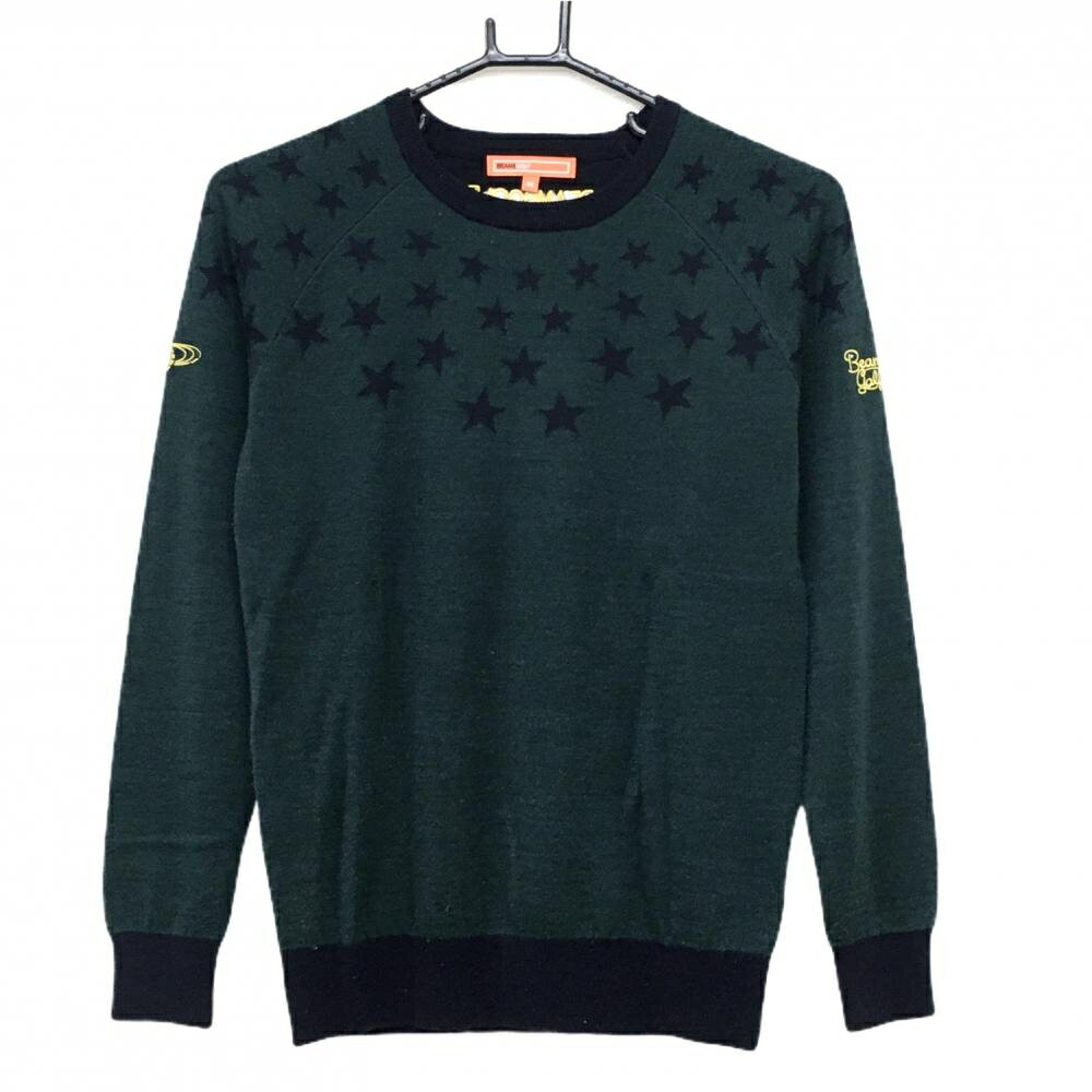 商品説明 ブランド BEAMS GOLF アイテム セーター 表記サイズ M ※海外サイズの場合もございます。必ず実寸サイズをご確認ください。 実寸サイズ 　ゆき丈：約73.5cm　身幅：約43cm　着丈：約56.5cm ※実寸サイズの採寸方法については、こちらをご覧ください。 ★実寸サイズは平台に平置きして外寸を測定しており、商品によっては若干の誤差が生じます。数cmの誤差は予めご了承くださいませ。 特徴・仕様 適応時期 秋 ・ 冬 商品ランク B+ コメント 毛羽立ち 商品ランク（ゴルフウェア） N 新品（タグ付き) S 新品未使用品（タグなし） A+ 使用感や汚れ等がない、または目立たない綺麗な中古品 A 使用感や汚れ等が少ない美品や良品 B+ 使用感や中小の汚れ等がある一般的な中古品 B 使用感や大中の汚れ等がある一般的な中古品 C 使用感や大中の汚れ、小さな穴等がある中古品 商品ランク（ゴルフシューズ） N 新品（タグ付き) S 新品未使用品（タグなし） A+ しわや汚れ等がない、または少ない綺麗な中古品 A しわや小さな汚れはあるが、使用感が少ない美品や良品 B+ しわや中小の汚れ、使用感がある一般的な中古品 B しわや大中の汚れ、使用感がある一般的な中古品 C しわや大中の汚れ、使用感がある中古品 D しわや大きな汚れ、使用感がある中古品 &nbsp;★A+～CランクはUSED品となりますので、神経質な方はご入札をお控えください。 &nbsp;★Nランクは新品商品ですが、一部保管時による汚れ等があります。商品説明や写真で必ずご確認ください。　