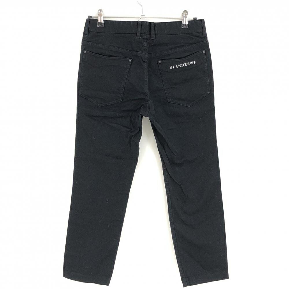 【美品】セントアンドリュース パンツ 黒 ストレッチ メンズ S ゴルフウェア St ANDREWS