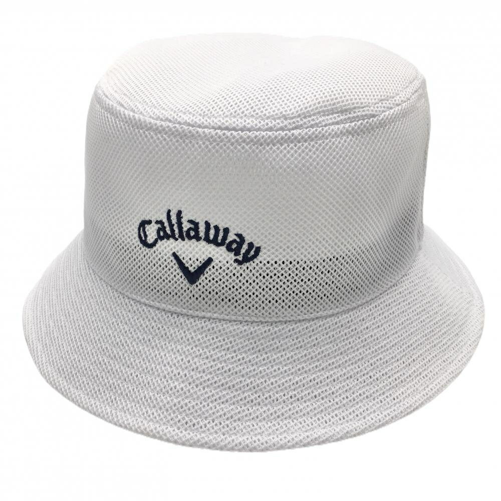 【新品】キャロウェイ メッシュハット 白×ネイビー Wind Through HAT FR ゴルフウェア 2024年モデル Callaway
