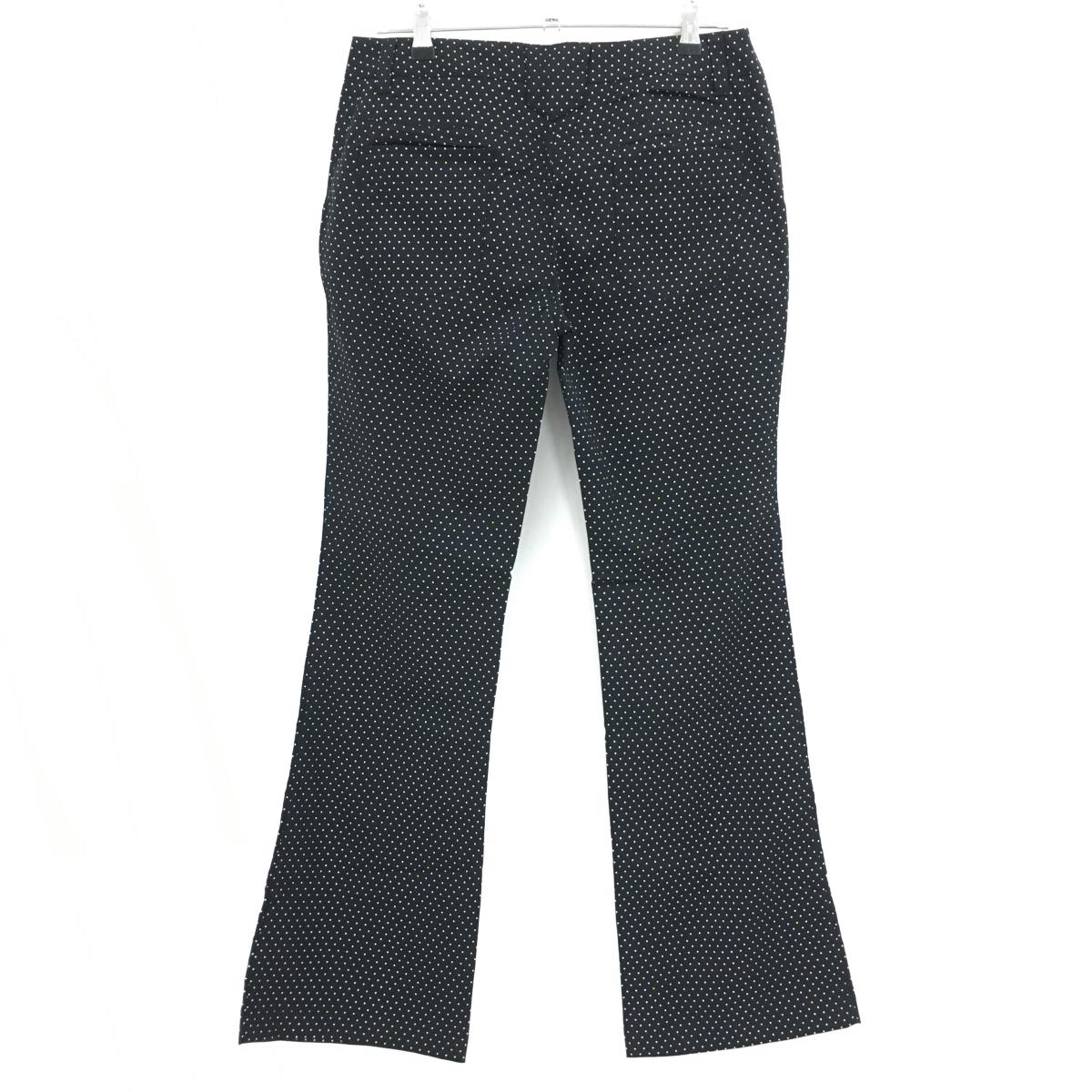 【新品】アンダーアーマー パンツ 黒×白×イエロー ドット ストレッチ レディース XL ゴルフウェア UNDER ARMOUR