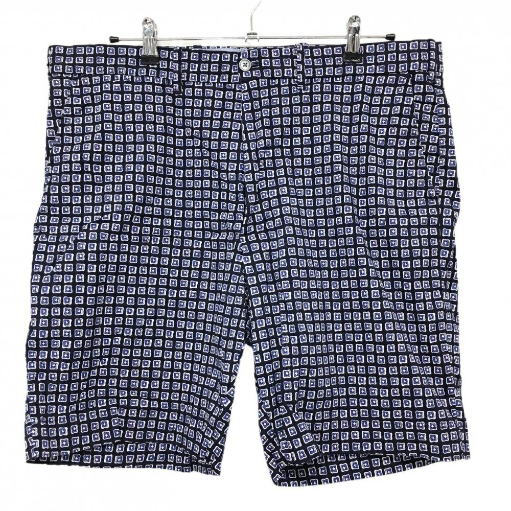 Polo Golf - 【美品】ポロゴルフ ハーフパンツ ネイビー×白 総柄 メンズ 36 ゴルフウェア Ralph Lauren