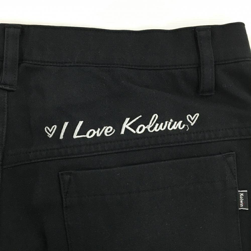 コルウィン パンツ 黒 後ろ刺しゅう レディース 11 ゴルフウェア Kolwin