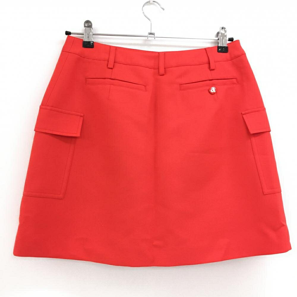 【超美品】アルチビオ キュロットスカート レッド サイドポケット レディース 40(L) ゴルフウェア archivio