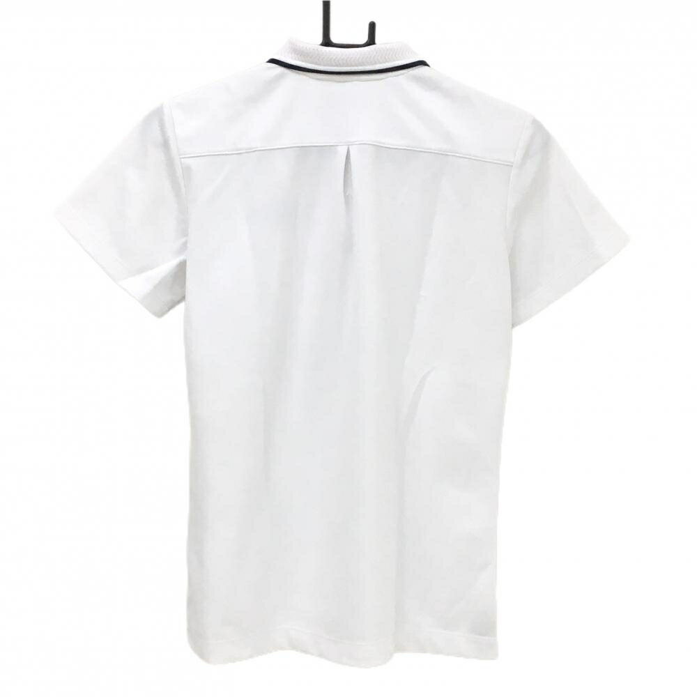キャロウェイ 半袖ポロシャツ 白 胸ロゴ刺しゅう レディース L ゴルフウェア Callaway