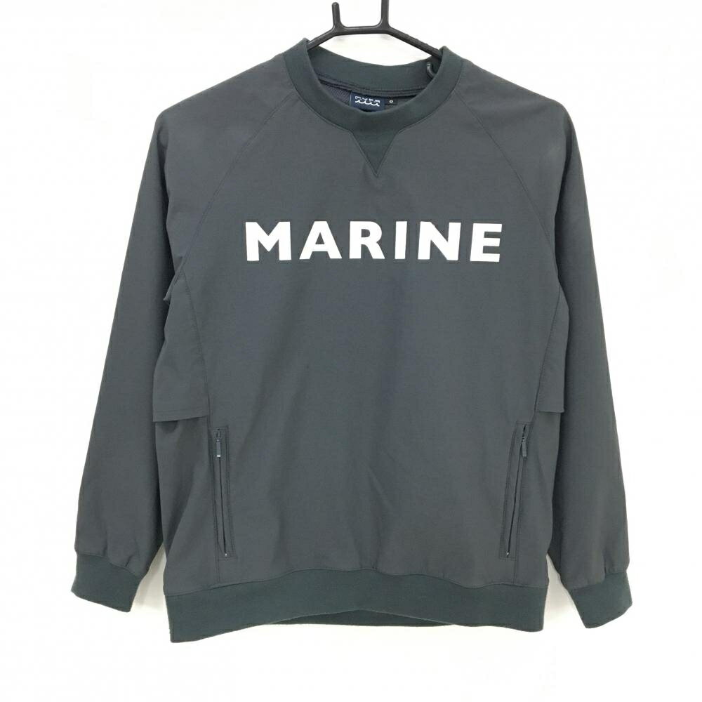 Untitled Sport - [クーポン対象品]ムータマリン スニード グレー×白 一部裏メッシュ ストレッチ ロゴプリント ブルゾン レディース 0(M) ゴルフウェア muta