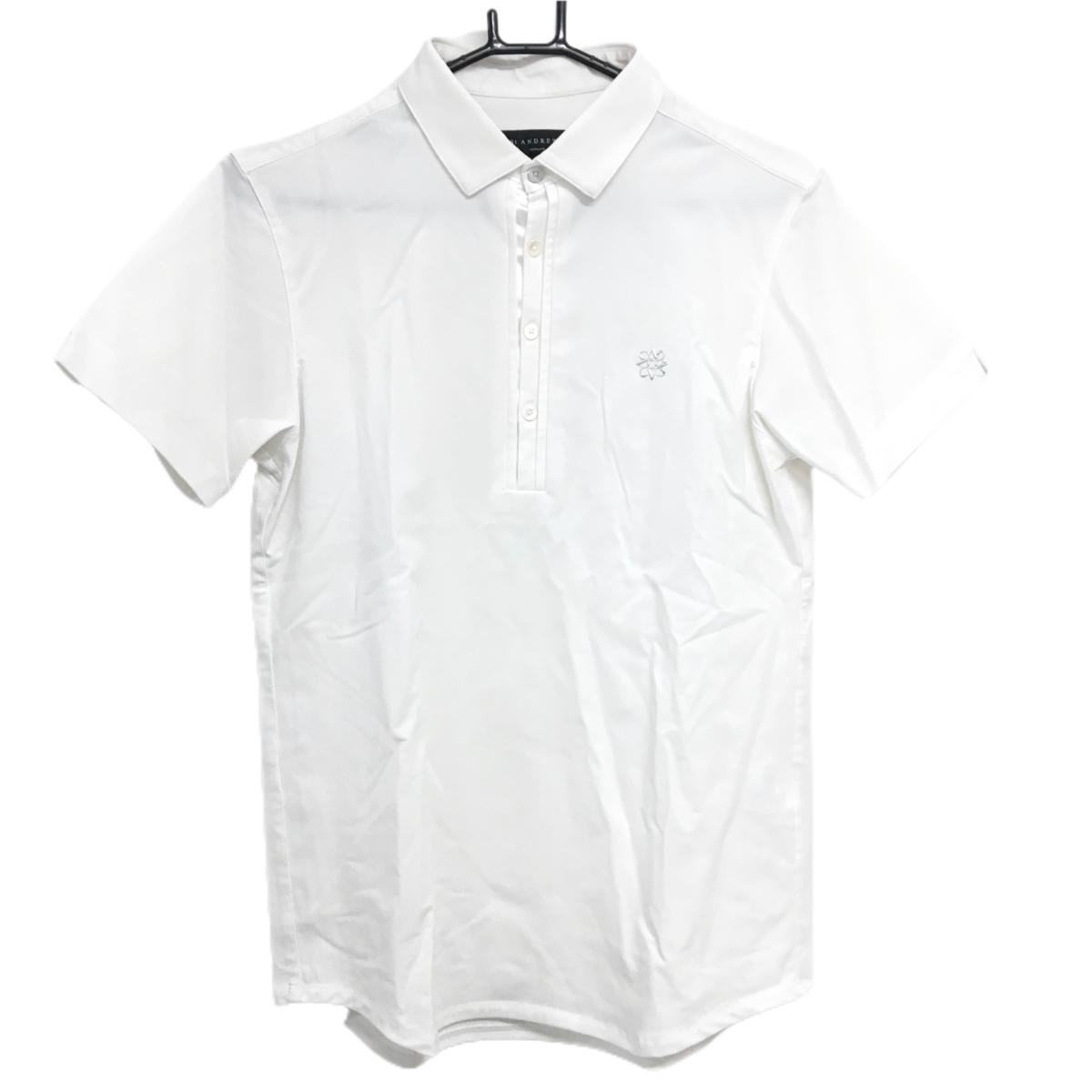 Shirts - [クーポン対象品]【超美品】セントアンドリュース 半袖ポロシャツ 白 ストレッチ 通気性 メンズ M ゴルフウェア 2024年モデル St ANDREWS
