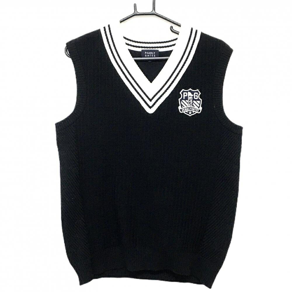 商品説明 ブランド PEARLY GATES アイテム ニットベスト 表記サイズ 5 ※海外サイズの場合もございます。必ず実寸サイズをご確認ください。 実寸サイズ 　身幅：約51cm　袖丈：約-cm　肩幅：約34cm　着丈：約60.5cm ※実寸サイズの採寸方法については、こちらをご覧ください。 ★実寸サイズは平台に平置きして外寸を測定しており、商品によっては若干の誤差が生じます。数cmの誤差は予めご了承くださいませ。 特徴・仕様 適応時期 春 ・ 秋 商品ランク B+ コメント ネック・袖口汚れ、腹部・裾・背面など糸引き 商品ランク（ゴルフウェア） N 新品（タグ付き) S 新品未使用品（タグなし） A+ 使用感や汚れ等がない、または目立たない綺麗な中古品 A 使用感や汚れ等が少ない美品や良品 B+ 使用感や中小の汚れ等がある一般的な中古品 B 使用感や大中の汚れ等がある一般的な中古品 C 使用感や大中の汚れ、小さな穴等がある中古品 商品ランク（ゴルフシューズ） N 新品（タグ付き) S 新品未使用品（タグなし） A+ しわや汚れ等がない、または少ない綺麗な中古品 A しわや小さな汚れはあるが、使用感が少ない美品や良品 B+ しわや中小の汚れ、使用感がある一般的な中古品 B しわや大中の汚れ、使用感がある一般的な中古品 C しわや大中の汚れ、使用感がある中古品 D しわや大きな汚れ、使用感がある中古品 &nbsp;★A+～CランクはUSED品となりますので、神経質な方はご入札をお控えください。 &nbsp;★Nランクは新品商品ですが、一部保管時による汚れ等があります。商品説明や写真で必ずご確認ください。　