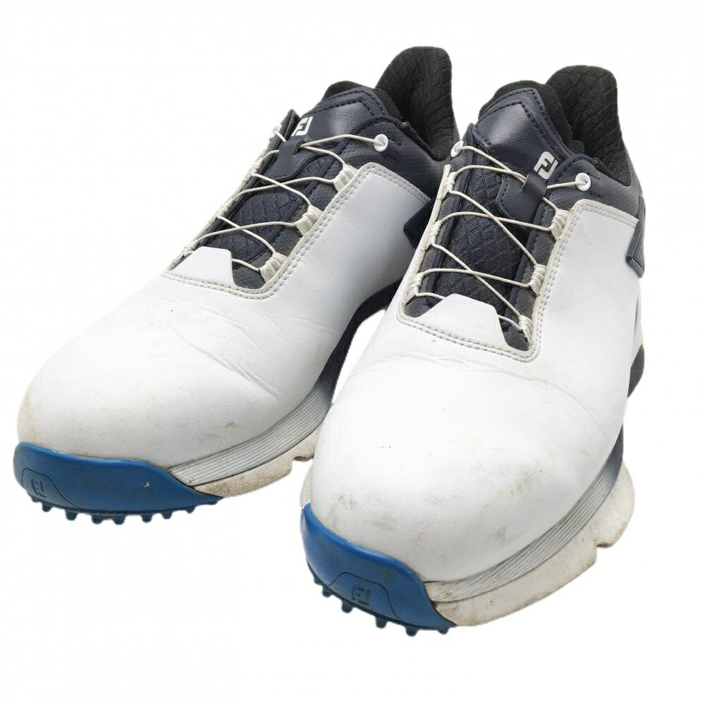 フットジョイ ゴルフシューズ 白×ネイビー 56933J プロエスエルエックス スパイクレス BOA ダイヤル式 メンズ 25.5 ゴルフウェア FootJoy