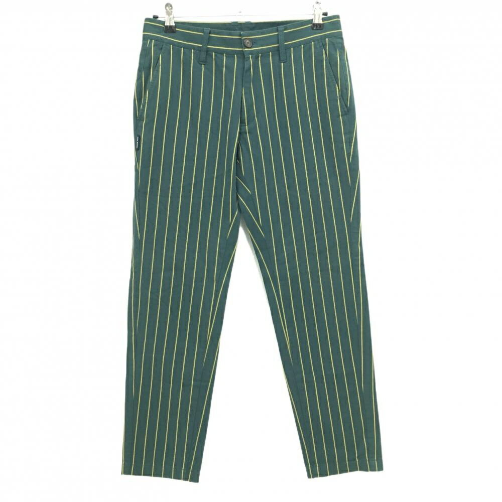 Pants - [クーポン対象品]【美品】ジャックバニー パンツ グリーン×イエロー ストライプ コットン混 メンズ 4(M) ゴルフウェア Jack Bunny