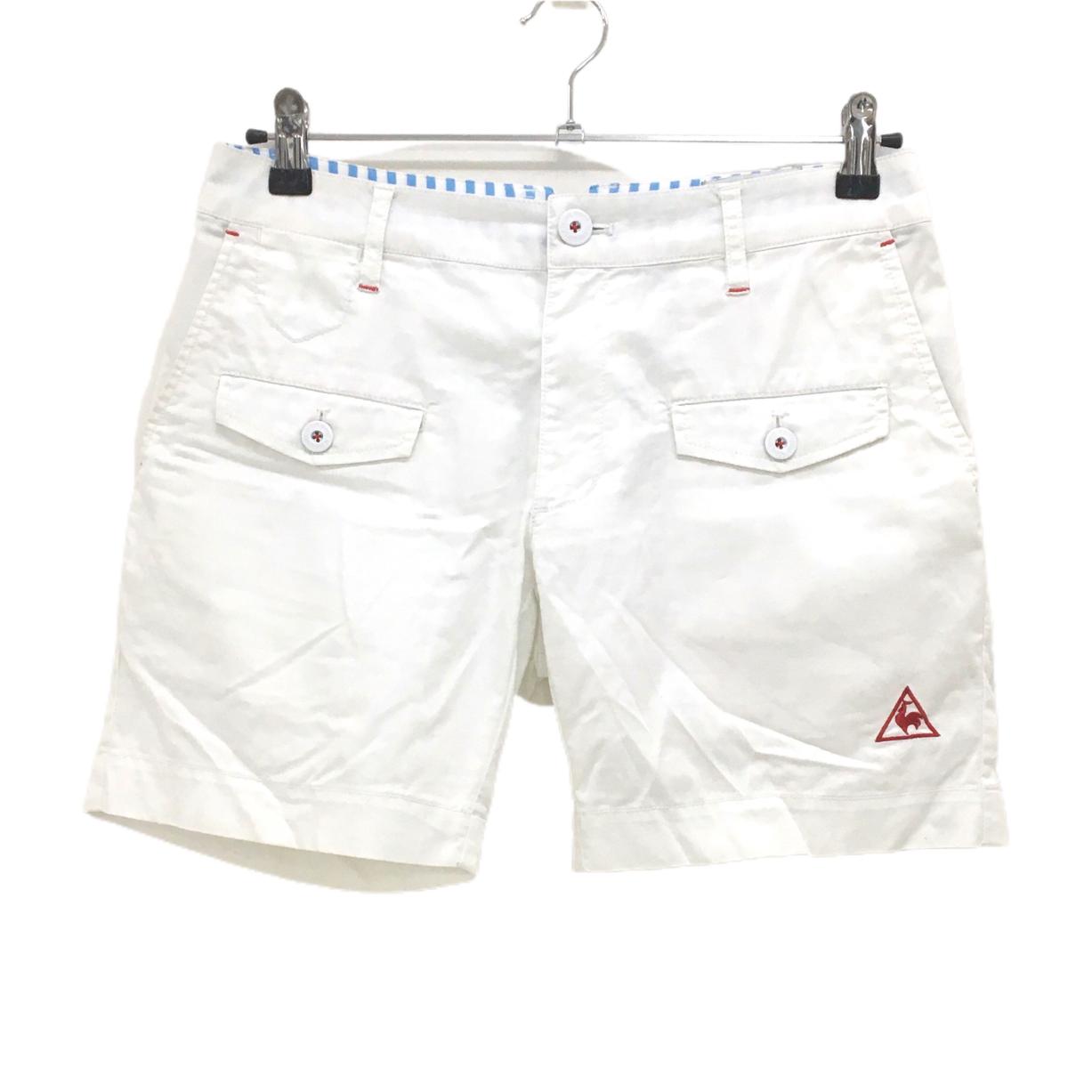 商品説明 ブランド le coq sportif アイテム ハーフパンツ 表記サイズ 9 ※海外サイズの場合もございます。必ず実寸サイズをご確認ください。 実寸サイズ 　ウエスト：約37.5cm　股上：約21cm　股下：約15.5cm　もも幅：約25.5cm　裾幅：約24cm ※実寸サイズの採寸方法については、こちらをご覧ください。 ★実寸サイズは平台に平置きして外寸を測定しており、商品によっては若干の誤差が生じます。数cmの誤差は予めご了承くださいませ。 特徴・仕様 適応時期 春 ・ 夏 ・ 秋 商品ランク B+ コメント ポケット口・ヒップ・裾汚れ 商品ランク（ゴルフウェア） N 新品（タグ付き) S 新品未使用品（タグなし） A+ 使用感や汚れ等がない、または目立たない綺麗な中古品 A 使用感や汚れ等が少ない美品や良品 B+ 使用感や中小の汚れ等がある一般的な中古品 B 使用感や大中の汚れ等がある一般的な中古品 C 使用感や大中の汚れ、小さな穴等がある中古品 商品ランク（ゴルフシューズ） N 新品（タグ付き) S 新品未使用品（タグなし） A+ しわや汚れ等がない、または少ない綺麗な中古品 A しわや小さな汚れはあるが、使用感が少ない美品や良品 B+ しわや中小の汚れ、使用感がある一般的な中古品 B しわや大中の汚れ、使用感がある一般的な中古品 C しわや大中の汚れ、使用感がある中古品 D しわや大きな汚れ、使用感がある中古品 &nbsp;★A+～CランクはUSED品となりますので、神経質な方はご入札をお控えください。 &nbsp;★Nランクは新品商品ですが、一部保管時による汚れ等があります。商品説明や写真で必ずご確認ください。　