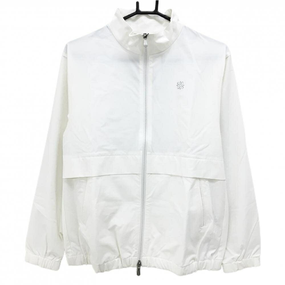【新品】セントアンドリュース ジャケット 白 ストレッチ ロゴ レディース L ゴルフウェア St ANDREWS