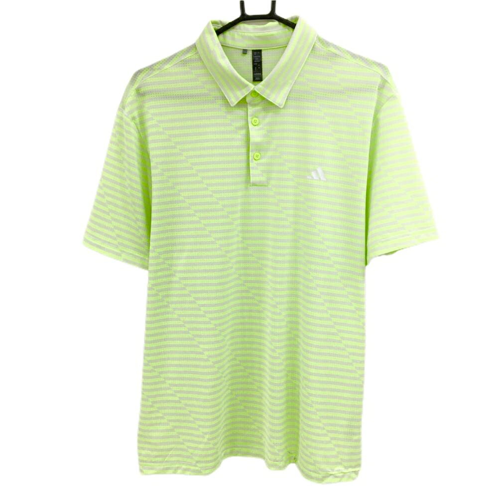 商品説明 ブランド adidas アイテム 半袖ポロシャツ 表記サイズ 2XL ※海外サイズの場合もございます。必ず実寸サイズをご確認ください。 実寸サイズ 　身幅：約58.5cm　袖丈：約24cm　肩幅：約48.5cm　着丈：約71.5cm ※実寸サイズの採寸方法については、こちらをご覧ください。 ★実寸サイズは平台に平置きして外寸を測定しており、商品によっては若干の誤差が生じます。数cmの誤差は予めご了承くださいませ。 特徴・仕様 大きいサイズ 適応時期 春 ・ 夏 商品ランク A コメント 左裾汚れ 商品ランク（ゴルフウェア） N 新品（タグ付き) S 新品未使用品（タグなし） A+ 使用感や汚れ等がない、または目立たない綺麗な中古品 A 使用感や汚れ等が少ない美品や良品 B+ 使用感や中小の汚れ等がある一般的な中古品 B 使用感や大中の汚れ等がある一般的な中古品 C 使用感や大中の汚れ、小さな穴等がある中古品 商品ランク（ゴルフシューズ） N 新品（タグ付き) S 新品未使用品（タグなし） A+ しわや汚れ等がない、または少ない綺麗な中古品 A しわや小さな汚れはあるが、使用感が少ない美品や良品 B+ しわや中小の汚れ、使用感がある一般的な中古品 B しわや大中の汚れ、使用感がある一般的な中古品 C しわや大中の汚れ、使用感がある中古品 D しわや大きな汚れ、使用感がある中古品 &nbsp;★A+～CランクはUSED品となりますので、神経質な方はご入札をお控えください。 &nbsp;★Nランクは新品商品ですが、一部保管時による汚れ等があります。商品説明や写真で必ずご確認ください。　