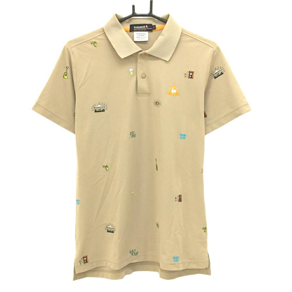商品説明 ブランド le coq sportif アイテム 半袖ポロシャツ 表記サイズ L ※海外サイズの場合もございます。必ず実寸サイズをご確認ください。 実寸サイズ 　身幅：約53cm　袖丈：約20.5cm　肩幅：約42cm　着丈：約69cm ※実寸サイズの採寸方法については、こちらをご覧ください。 ★実寸サイズは平台に平置きして外寸を測定しており、商品によっては若干の誤差が生じます。数cmの誤差は予めご了承くださいませ。 特徴・仕様 適応時期 春 ・ 夏 商品ランク A+ コメント 商品ランク（ゴルフウェア） N 新品（タグ付き) S 新品未使用品（タグなし） A+ 使用感や汚れ等がない、または目立たない綺麗な中古品 A 使用感や汚れ等が少ない美品や良品 B+ 使用感や中小の汚れ等がある一般的な中古品 B 使用感や大中の汚れ等がある一般的な中古品 C 使用感や大中の汚れ、小さな穴等がある中古品 商品ランク（ゴルフシューズ） N 新品（タグ付き) S 新品未使用品（タグなし） A+ しわや汚れ等がない、または少ない綺麗な中古品 A しわや小さな汚れはあるが、使用感が少ない美品や良品 B+ しわや中小の汚れ、使用感がある一般的な中古品 B しわや大中の汚れ、使用感がある一般的な中古品 C しわや大中の汚れ、使用感がある中古品 D しわや大きな汚れ、使用感がある中古品 &nbsp;★A+～CランクはUSED品となりますので、神経質な方はご入札をお控えください。 &nbsp;★Nランクは新品商品ですが、一部保管時による汚れ等があります。商品説明や写真で必ずご確認ください。　