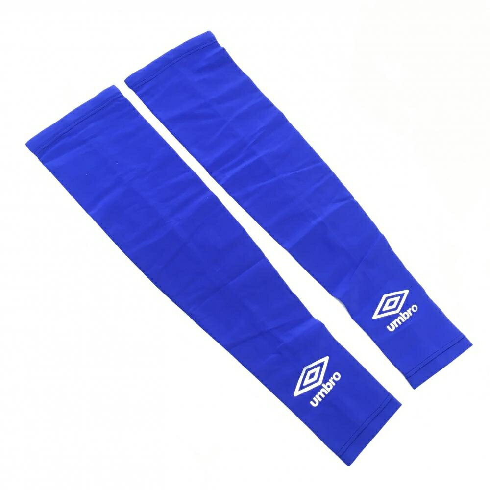 【新品】アンブロ アームカバー ブルー ロゴプリント UV メンズ ゴルフウェア umbro