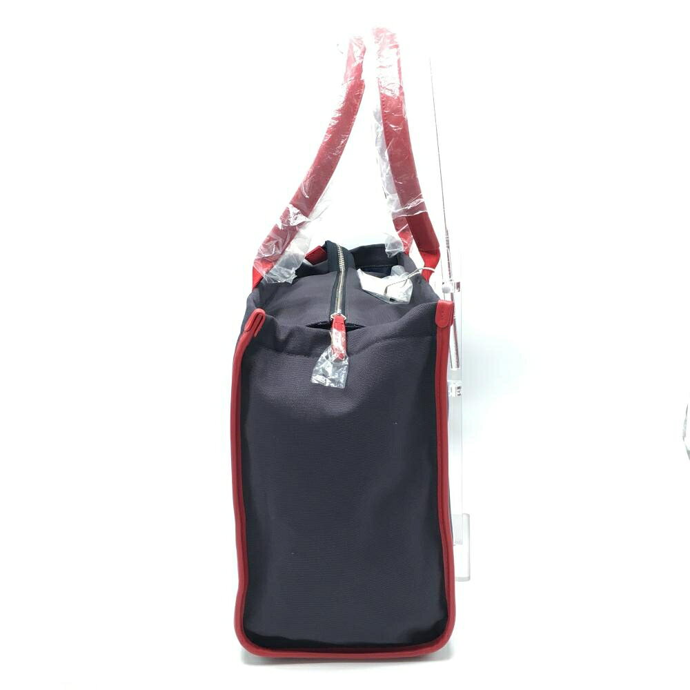 レオナード 楽天市場店の【新品】ディセンバーメイ ビッグトートバッグ ネイビー×レッド スクエアバッグ ゴルフ DECEMBERMAY｜アングル2