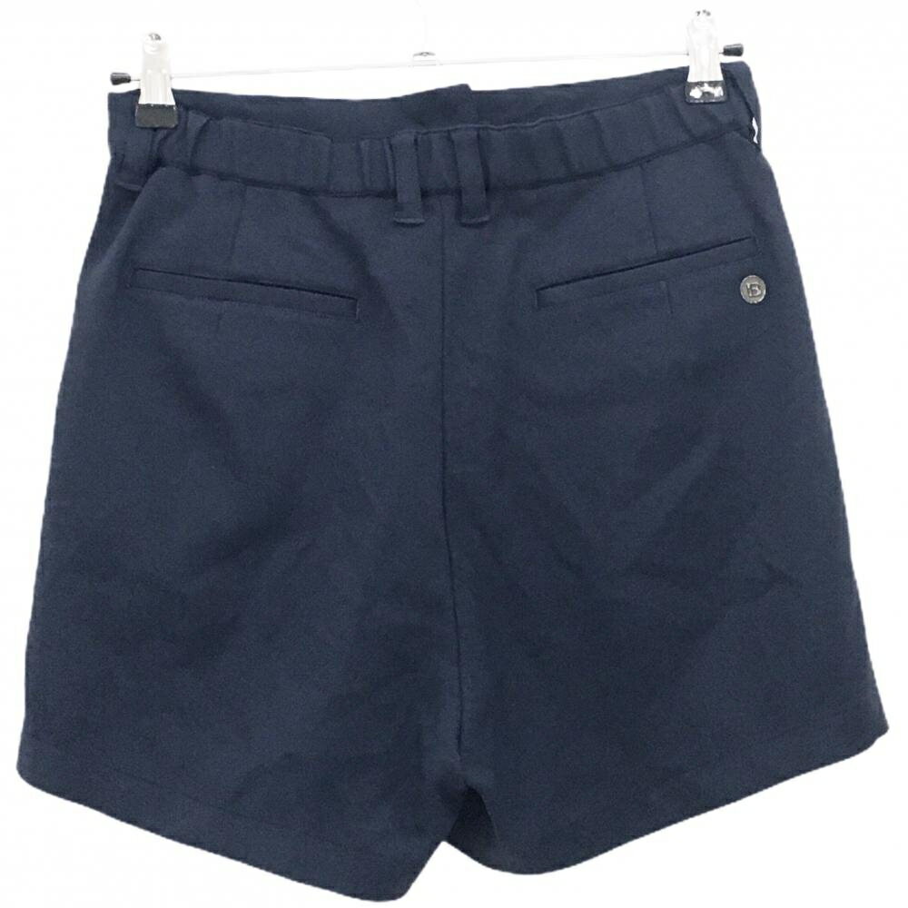 [クーポン対象品]【美品】ブリーフィング ショートパンツ ネイビー ウエスト一部ゴム ストレッチ レディース M ゴルフウェア BRIEFING