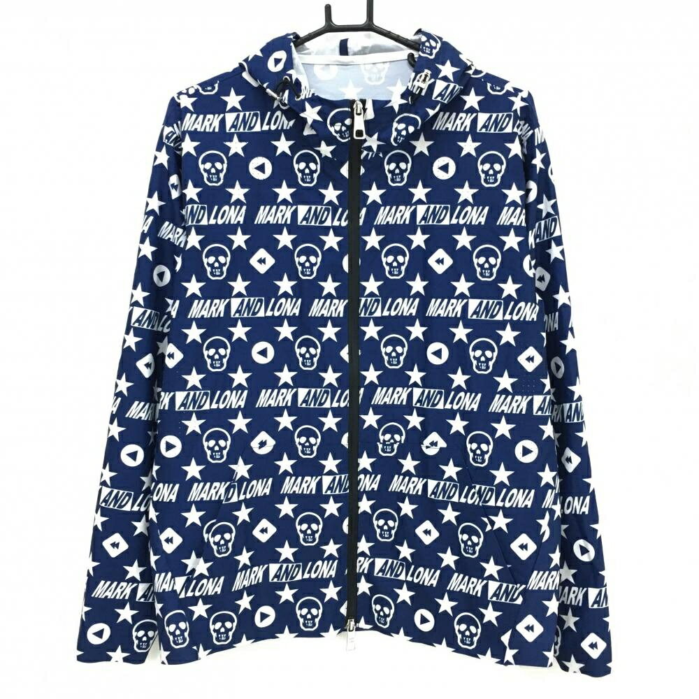 【美品】MARK&LONAポロシャツ ホワイト/ネイビーサイズ48 ☆美品☆MARK&LONA 総柄 ポロシャツ サイズ 48 - メルカリ