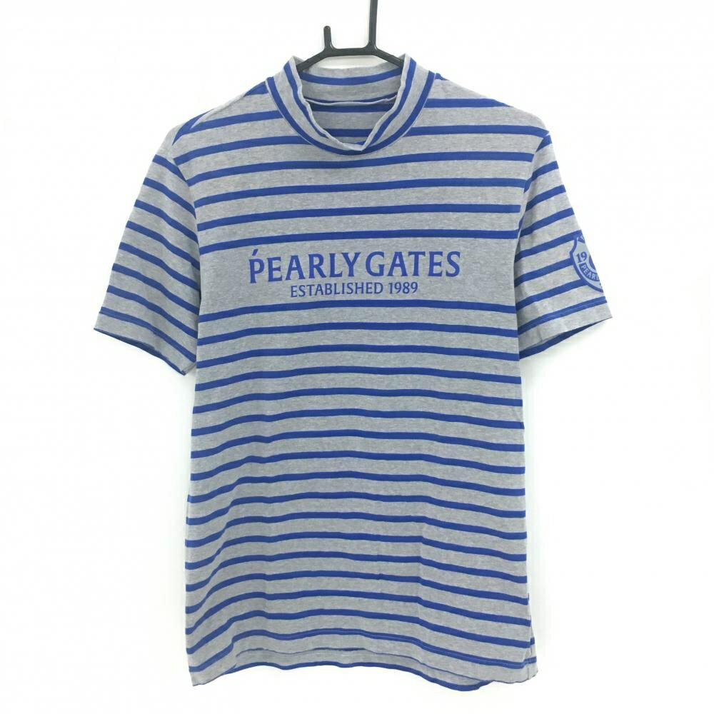 商品説明 ブランド PEARLY GATES アイテム 半袖ハイネックシャツ 表記サイズ 5 ※海外サイズの場合もございます。必ず実寸サイズをご確認ください。 実寸サイズ 　身幅：約47.5cm　袖丈：約21.5cm　肩幅：約42cm　着丈：約66cm ※実寸サイズの採寸方法については、こちらをご覧ください。 ★実寸サイズは平台に平置きして外寸を測定しており、商品によっては若干の誤差が生じます。数cmの誤差は予めご了承くださいませ。 特徴・仕様 適応時期 春 ・ 夏 商品ランク A コメント 袖下毛羽立ち少 商品ランク（ゴルフウェア） N 新品（タグ付き) S 新品未使用品（タグなし） A+ 使用感や汚れ等がない、または目立たない綺麗な中古品 A 使用感や汚れ等が少ない美品や良品 B+ 使用感や中小の汚れ等がある一般的な中古品 B 使用感や大中の汚れ等がある一般的な中古品 C 使用感や大中の汚れ、小さな穴等がある中古品 商品ランク（ゴルフシューズ） N 新品（タグ付き) S 新品未使用品（タグなし） A+ しわや汚れ等がない、または少ない綺麗な中古品 A しわや小さな汚れはあるが、使用感が少ない美品や良品 B+ しわや中小の汚れ、使用感がある一般的な中古品 B しわや大中の汚れ、使用感がある一般的な中古品 C しわや大中の汚れ、使用感がある中古品 D しわや大きな汚れ、使用感がある中古品 &nbsp;★A+～CランクはUSED品となりますので、神経質な方はご入札をお控えください。 &nbsp;★Nランクは新品商品ですが、一部保管時による汚れ等があります。商品説明や写真で必ずご確認ください。　