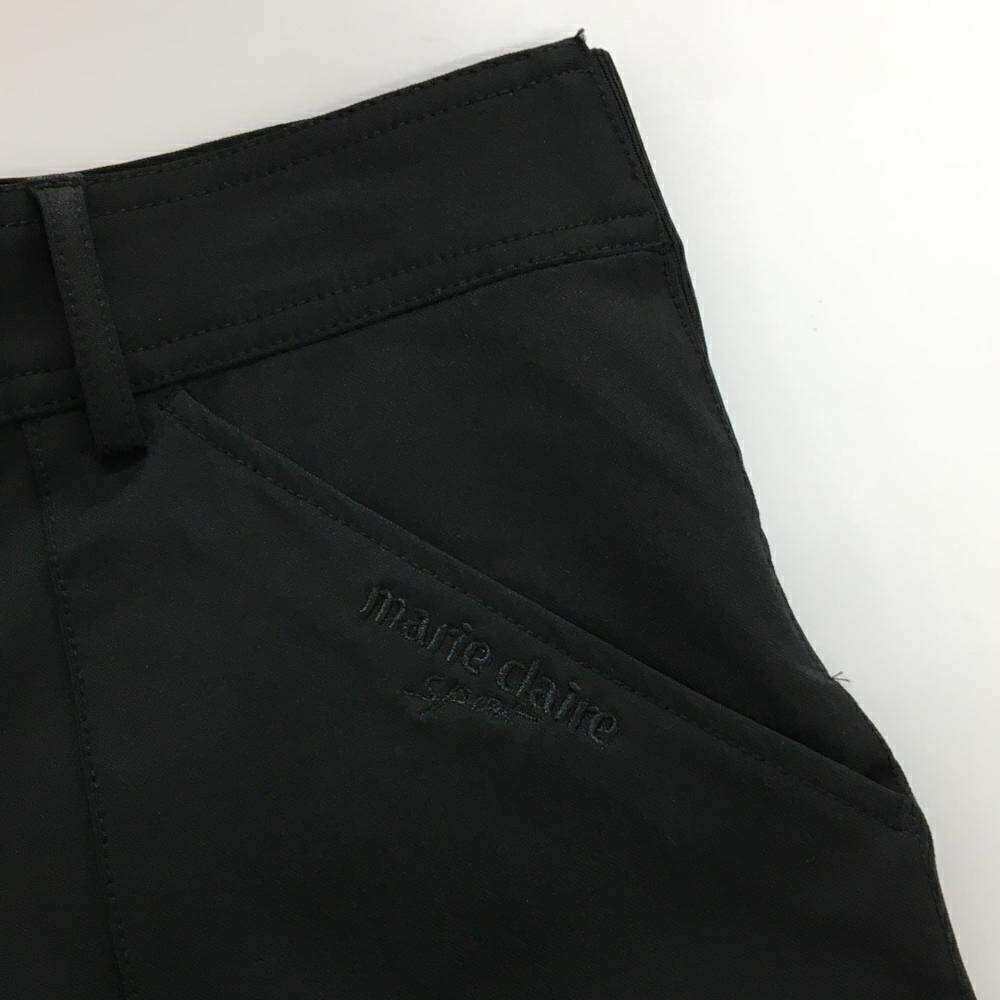 レオナード 楽天市場店の【未使用品】マリクレールスポール パンツ 黒 ストレッチ ウエスト一部ゴム ナイロン混 レディース L ゴルフウェア marie claire｜アングル3