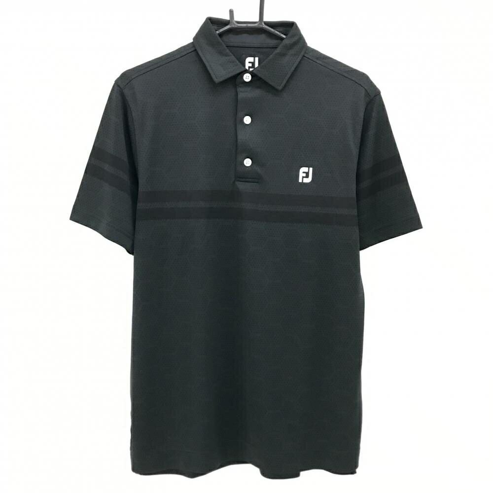 Men'S Wear - [クーポン対象品]フットジョイ 半袖ポロシャツ ダークグリーン×黒 総柄 メンズ XL ゴルフウェア FootJoy