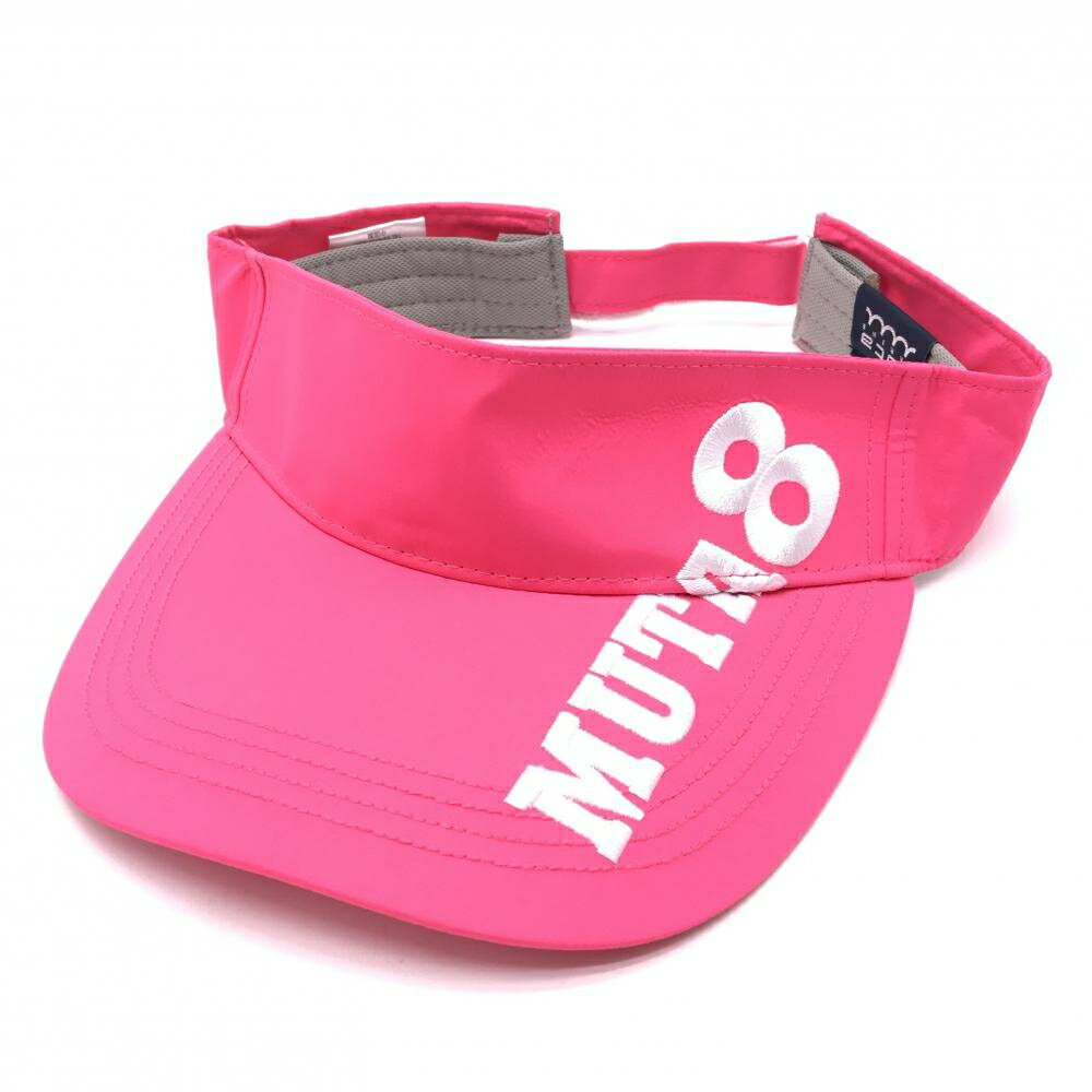 Men'S Wear - 【美品】ムータマリン サンバイザー ピンク×白 ロゴ刺しゅう ゴルフウェア muta