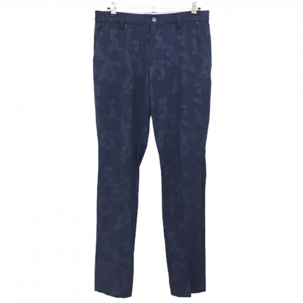 Pants - 【当店ポイント10倍！楽天スーパーセール期間限定】【美品】アディダス パンツ ネイビー 総柄地模様 ストレッチ メンズ O ゴルフウェア adidas