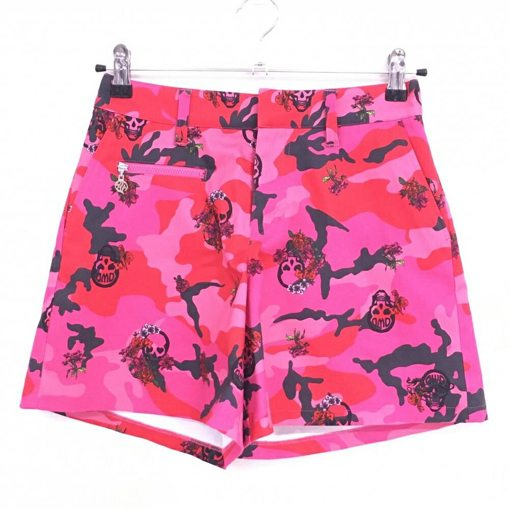 【超美品】ダンスウィズドラゴン ショートパンツ ピンク×黒 カモフラ スカル 迷彩 ...