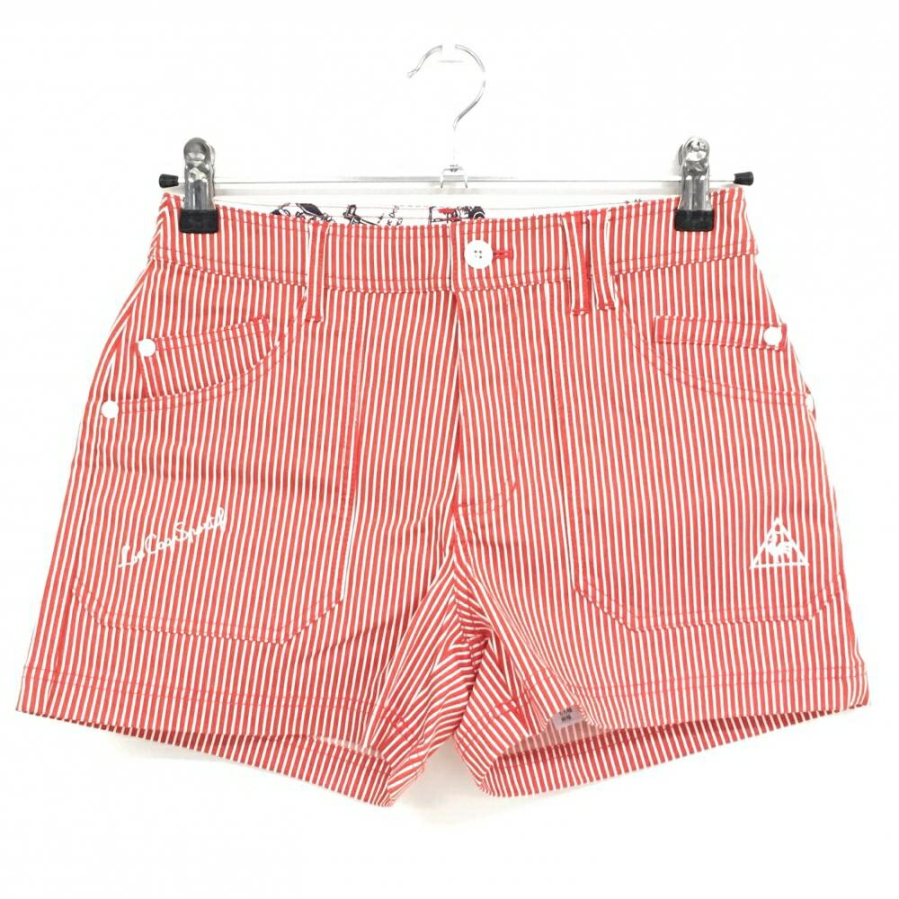 商品説明 ブランド le coq sportif アイテム ショートパンツ 表記サイズ 7 ※海外サイズの場合もございます。必ず実寸サイズをご確認ください。 実寸サイズ 　ウエスト：約35cm　股上：約24.5cm　股下：約8.5cm　もも幅：約25.5cm　裾幅：約28.5cm ※実寸サイズの採寸方法については、こちらをご覧ください。 ★実寸サイズは平台に平置きして外寸を測定しており、商品によっては若干の誤差が生じます。数cmの誤差は予めご了承くださいませ。 特徴・仕様 適応時期 春 ・ 夏 商品ランク A+ コメント 商品ランク（ゴルフウェア） N 新品（タグ付き) S 新品未使用品（タグなし） A+ 使用感や汚れ等がない、または目立たない綺麗な中古品 A 使用感や汚れ等が少ない美品や良品 B+ 使用感や中小の汚れ等がある一般的な中古品 B 使用感や大中の汚れ等がある一般的な中古品 C 使用感や大中の汚れ、小さな穴等がある中古品 商品ランク（ゴルフシューズ） N 新品（タグ付き) S 新品未使用品（タグなし） A+ しわや汚れ等がない、または少ない綺麗な中古品 A しわや小さな汚れはあるが、使用感が少ない美品や良品 B+ しわや中小の汚れ、使用感がある一般的な中古品 B しわや大中の汚れ、使用感がある一般的な中古品 C しわや大中の汚れ、使用感がある中古品 D しわや大きな汚れ、使用感がある中古品 &nbsp;★A+～CランクはUSED品となりますので、神経質な方はご入札をお控えください。 &nbsp;★Nランクは新品商品ですが、一部保管時による汚れ等があります。商品説明や写真で必ずご確認ください。　