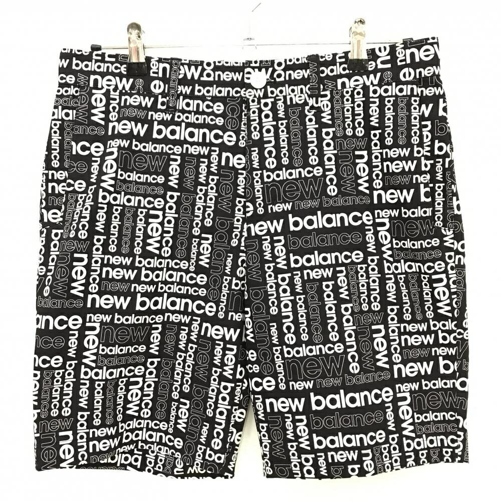 Men'S Wear - 【超美品】ニューバランスゴルフ ハーフパンツ ダークネイビー×白 英字ロゴ総柄 ストレッチ メンズ 4(M) ゴルフウェア New Balance