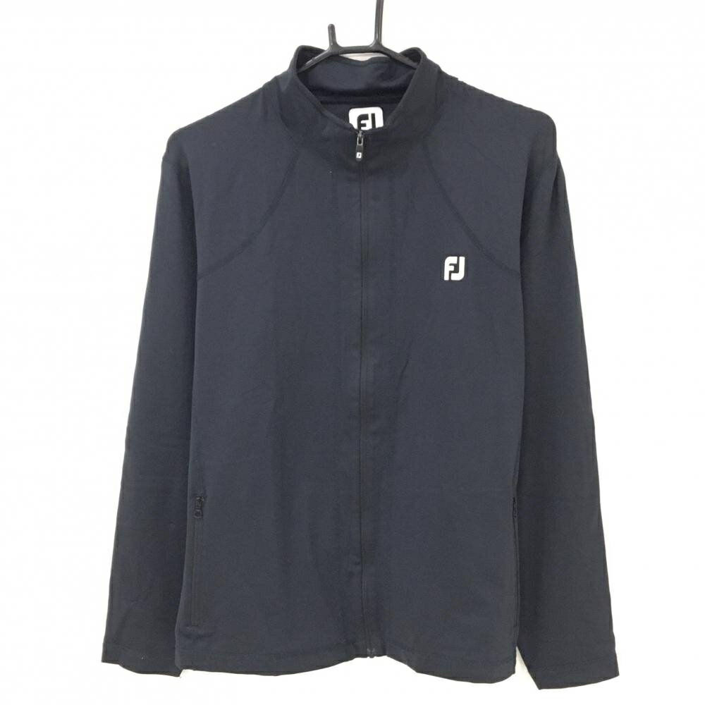 Untitled Sport - [クーポン対象品]【美品】フットジョイ ジャケットブルゾン 黒 ロゴ刺しゅう レディース XL ゴルフウェア FootJoy