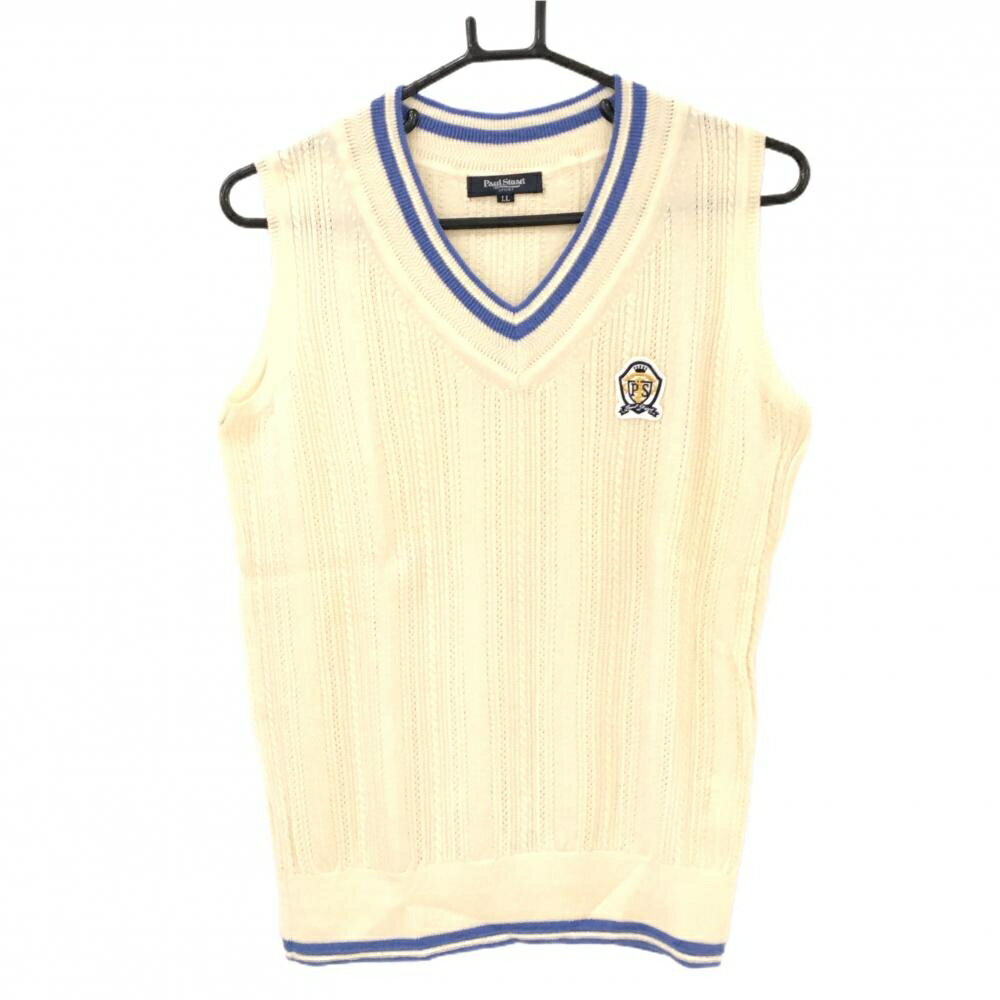 商品説明 ブランド Paul Stuart SPORT アイテム ニットベスト 表記サイズ LL ※海外サイズの場合もございます。必ず実寸サイズをご確認ください。 実寸サイズ 　身幅：約48cm　袖丈：約-cm　肩幅：約37cm　着丈：約58cm ※実寸サイズの採寸方法については、こちらをご覧ください。 ★実寸サイズは平台に平置きして外寸を測定しており、商品によっては若干の誤差が生じます。数cmの誤差は予めご了承くださいませ。 特徴・仕様 ウール100％　 適応時期 秋 ・ 冬 商品ランク A+ コメント 商品ランク（ゴルフウェア） N 新品（タグ付き) S 新品未使用品（タグなし） A+ 使用感や汚れ等がない、または目立たない綺麗な中古品 A 使用感や汚れ等が少ない美品や良品 B+ 使用感や中小の汚れ等がある一般的な中古品 B 使用感や大中の汚れ等がある一般的な中古品 C 使用感や大中の汚れ、小さな穴等がある中古品 商品ランク（ゴルフシューズ） N 新品（タグ付き) S 新品未使用品（タグなし） A+ しわや汚れ等がない、または少ない綺麗な中古品 A しわや小さな汚れはあるが、使用感が少ない美品や良品 B+ しわや中小の汚れ、使用感がある一般的な中古品 B しわや大中の汚れ、使用感がある一般的な中古品 C しわや大中の汚れ、使用感がある中古品 D しわや大きな汚れ、使用感がある中古品 &nbsp;★A+～CランクはUSED品となりますので、神経質な方はご入札をお控えください。 &nbsp;★Nランクは新品商品ですが、一部保管時による汚れ等があります。商品説明や写真で必ずご確認ください。　