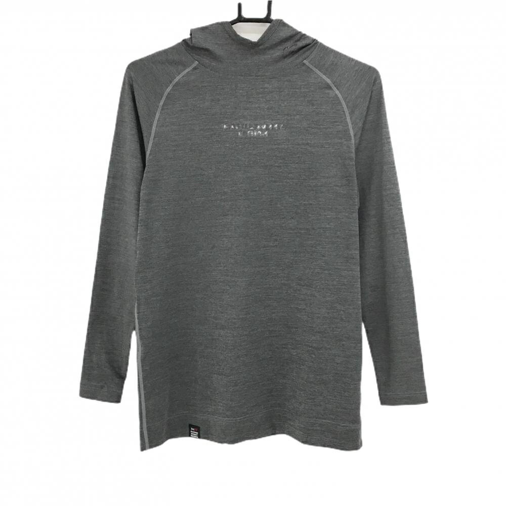Other - 【美品】マスターバニー フード付き長袖Tシャツ 杢グレー ロゴ黒 メンズ 5(L) ゴルフウェア MASTER BUNNY EDITION