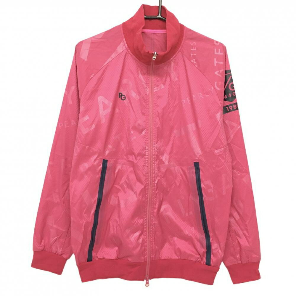 TAKEO KIKUCHI SPORT - [クーポン対象品]【美品】パーリーゲイツ ジャケットブルゾン ピンク 千鳥格子・ロゴ地模様 メンズ 5(L) ゴルフウェア サンプル品 PEARLY GATES