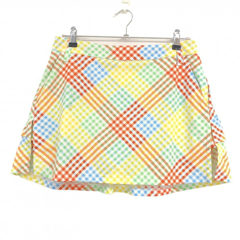 ビバハートスカート白×マルチカラー...