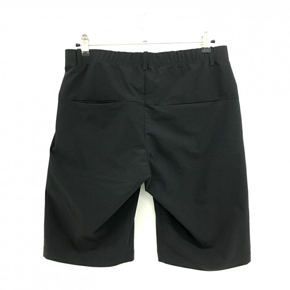 【美品】デサント ハーフパンツ 黒 シンプル ストレッチ メンズ O ゴルフウェア DESCENTE