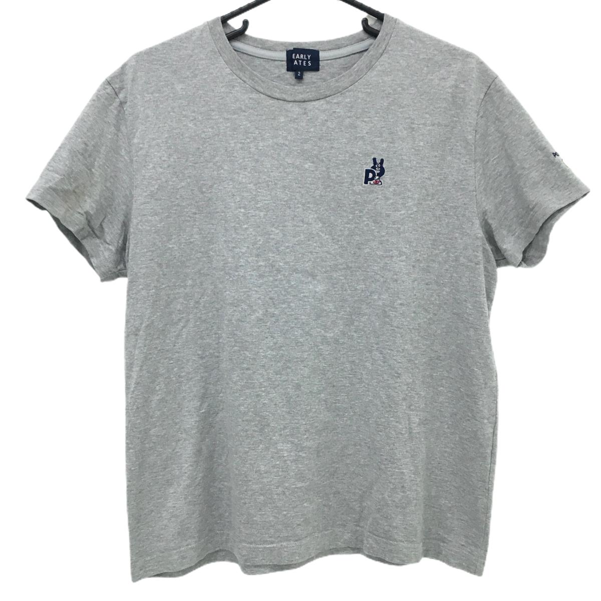 PEARLY GATES - [クーポン対象品]パーリーゲイツ Tシャツ グレー 背面ビッグプリント レディース 2(L) ゴルフウェア PEARLY GATES