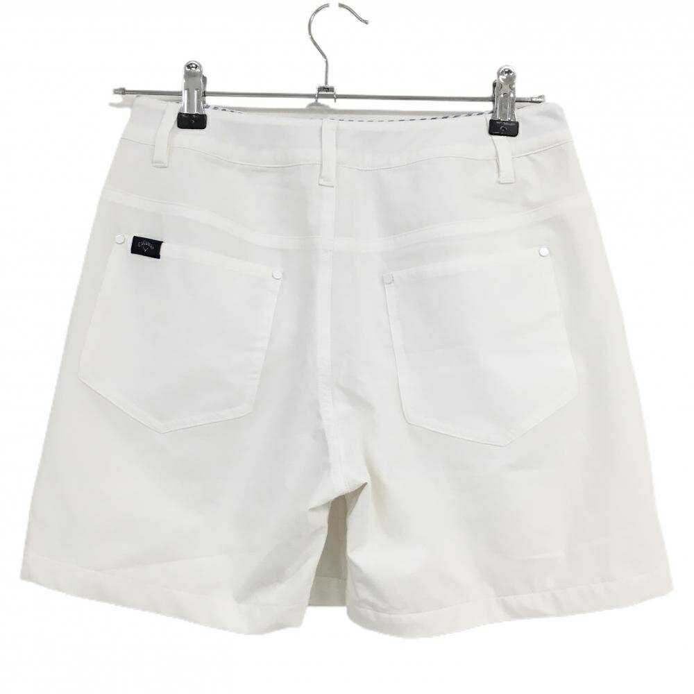 【美品】キャロウェイ キュロットスカート 白 地模様 レディース M ゴルフウェア Callaway