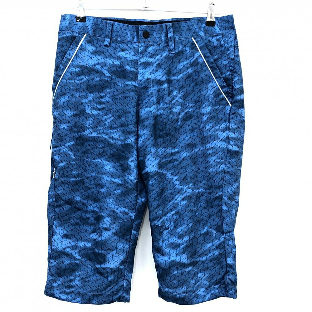 Men'S Wear - 【美品】アディダス 半端丈パンツ ブルー系×黒 スクエア総柄 メンズ L/G ゴルフウェア adidas