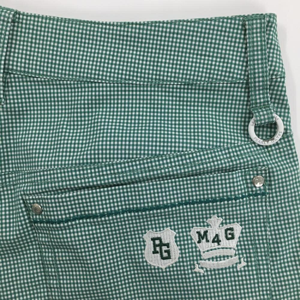 レオナード 楽天市場店の【美品】パーリーゲイツ ショートパンツ グリーン×白 チェック レディース 00(XS) ゴルフウェア PEARLY GATES｜アングル3