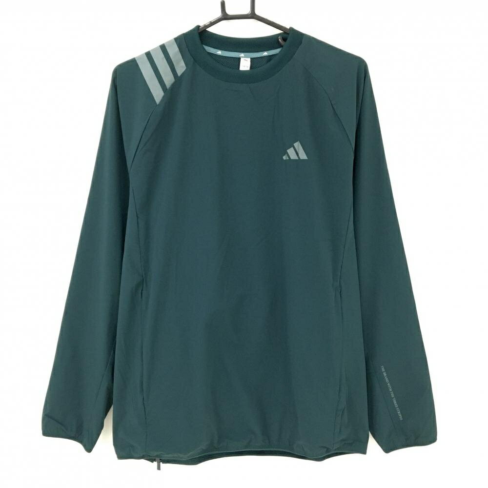 ADIDAS - 【新品】アディダス スニード グリーン 肩3ライン 裏地メッシュ メンズ M ゴルフウェア 2025年モデル adidas