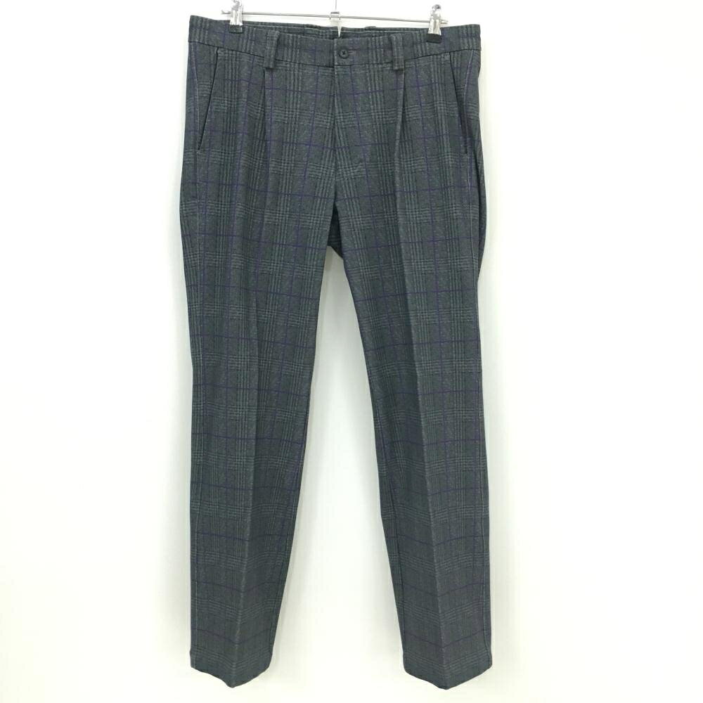 Ashworth - 【美品】アシュワース パンツ 杢グレー系×パープル チェック ストレッチ メンズ 88 ゴルフウェア ASHWORTH