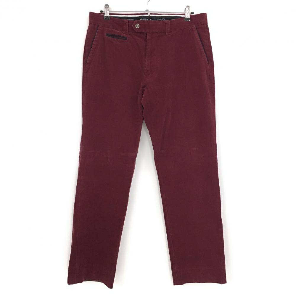 Ashworth - 【美品】アシュワース コーデュロイパンツ ボルドー系 ストレッチ メンズ 88 ゴルフウェア ASHWORTH