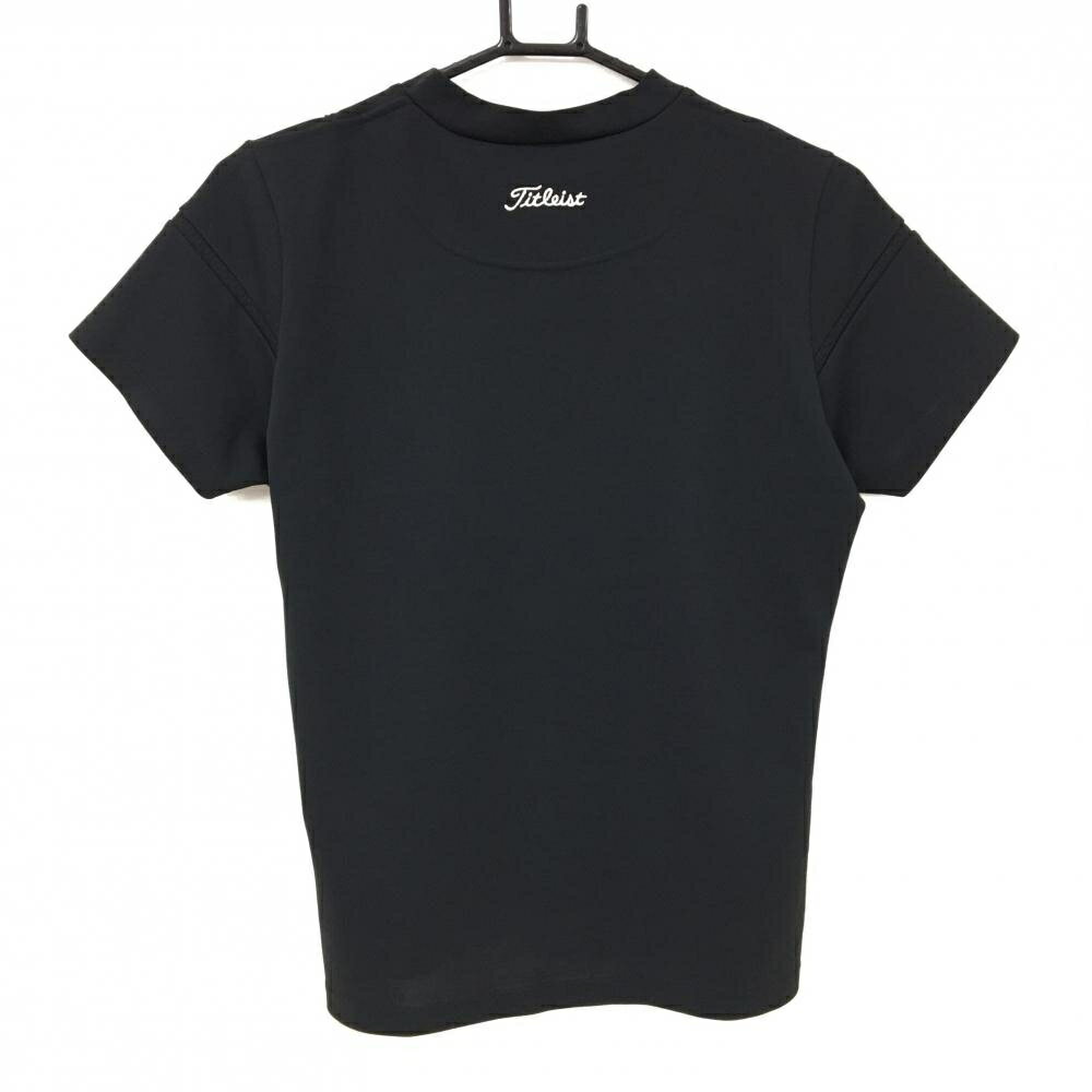 タイトリスト Tシャツ 黒×白 胸ロゴ刺しゅう レディース L ゴルフウェア TITLEIST