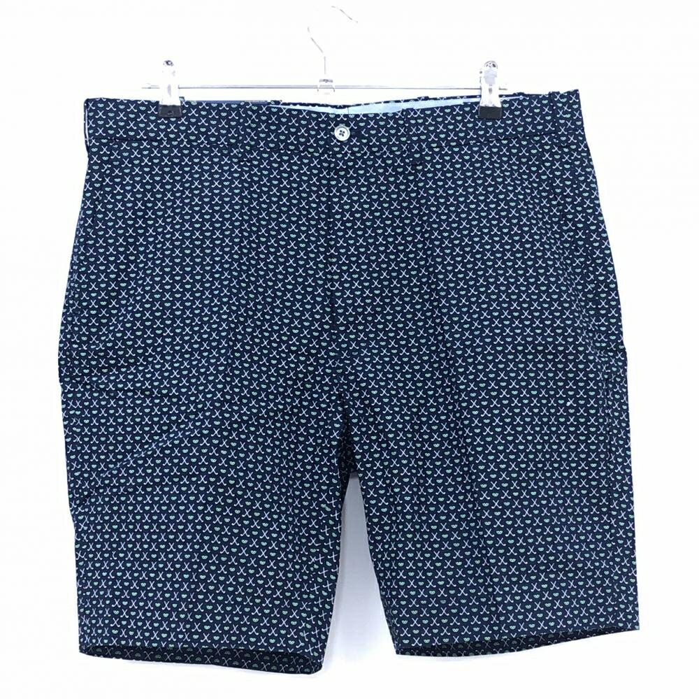 Polo Golf - 【新品】ポロゴルフ ハーフパンツ ネイビー×白×グリーン 総柄 メンズ 36 ゴルフウェア Ralph Lauren