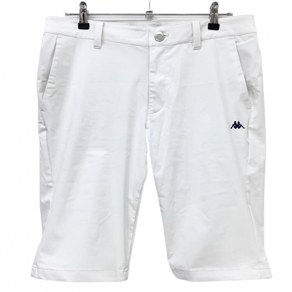 Kappa - カッパ ハーフパンツ 白 ロゴネイビー ストレッチ メンズ XL ゴルフウェア Kappa