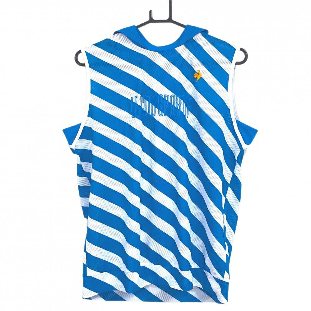 商品説明 ブランド le coq sportif アイテム フード付ノースリーブシャツ 表記サイズ LL ※海外サイズの場合もございます。必ず実寸サイズをご確認ください。 実寸サイズ 　身幅：約54cm　袖丈：約-cm　肩幅：約40cm　着丈：約64cm ※実寸サイズの採寸方法については、こちらをご覧ください。 ★実寸サイズは平台に平置きして外寸を測定しており、商品によっては若干の誤差が生じます。数cmの誤差は予めご了承くださいませ。 特徴・仕様 斜めボーダー メッシュ調 　2025年モデル 適応時期 夏 商品ランク A+ コメント 商品ランク（ゴルフウェア） N 新品（タグ付き) S 新品未使用品（タグなし） A+ 使用感や汚れ等がない、または目立たない綺麗な中古品 A 使用感や汚れ等が少ない美品や良品 B+ 使用感や中小の汚れ等がある一般的な中古品 B 使用感や大中の汚れ等がある一般的な中古品 C 使用感や大中の汚れ、小さな穴等がある中古品 商品ランク（ゴルフシューズ） N 新品（タグ付き) S 新品未使用品（タグなし） A+ しわや汚れ等がない、または少ない綺麗な中古品 A しわや小さな汚れはあるが、使用感が少ない美品や良品 B+ しわや中小の汚れ、使用感がある一般的な中古品 B しわや大中の汚れ、使用感がある一般的な中古品 C しわや大中の汚れ、使用感がある中古品 D しわや大きな汚れ、使用感がある中古品 &nbsp;★A+～CランクはUSED品となりますので、神経質な方はご入札をお控えください。 &nbsp;★Nランクは新品商品ですが、一部保管時による汚れ等があります。商品説明や写真で必ずご確認ください。　