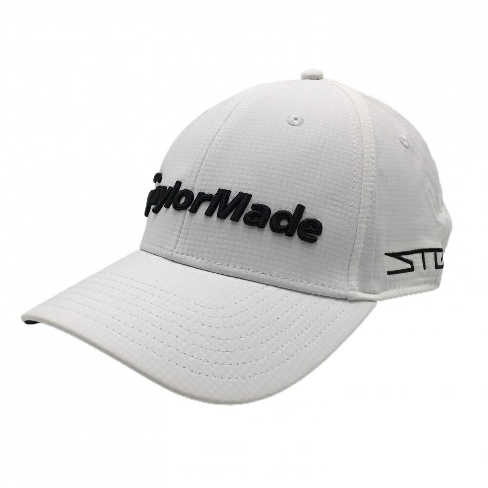 Taylor Made - 【超美品】テーラーメイド キャップ 白×黒 ロゴ刺しゅう フリー(57-59cm) ゴルフウェア TaylorMade