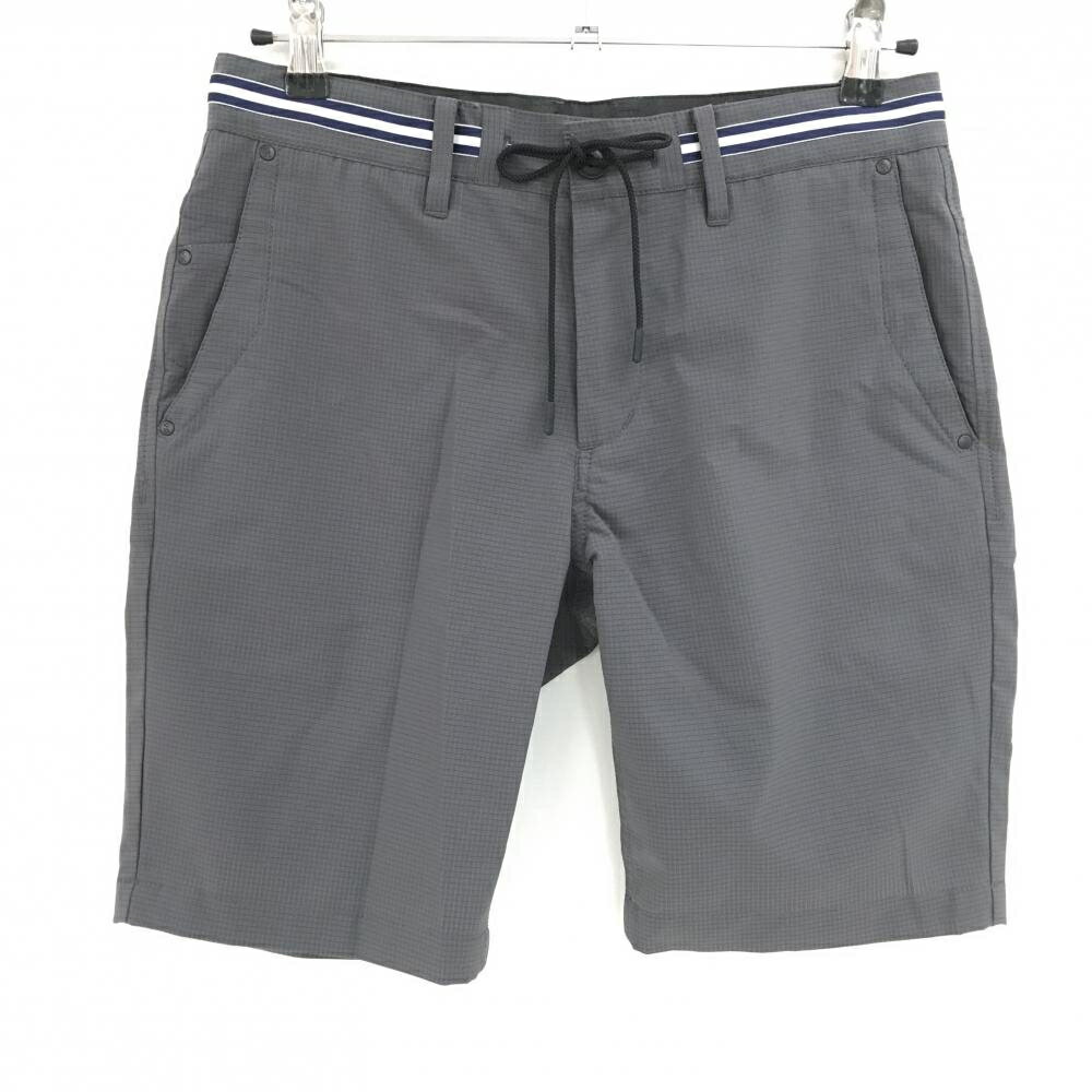 【美品】セントアンドリュース ハーフパンツ グレー 格子柄地模様 メンズ S ゴルフウェア St ANDREWS